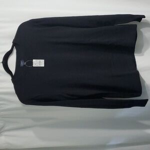 J. CREW Men's solid black sweater